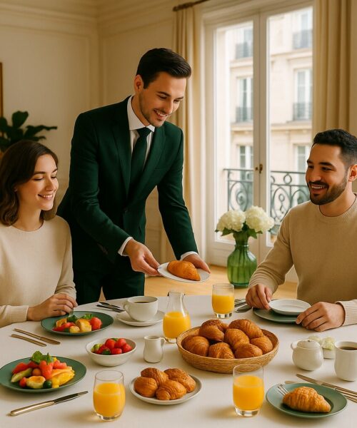 Accueil premium pour voyageurs (petit-déjeuner, services extra)